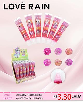 LOVE RAIN LIP GLOSS-24PCS/3.33