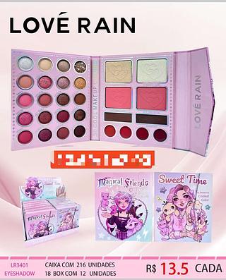 LOVE RAIN KIT DE SOMBRA MAQUIAGEM-12PCS/13.50