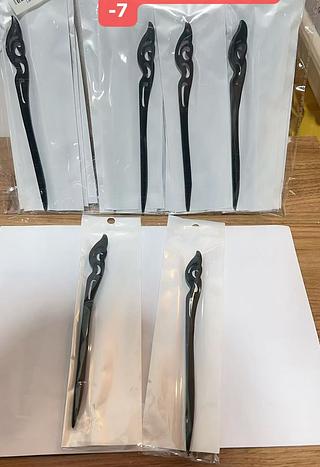 PALITOS DE MATEIRA PARA CABELO-24PCS/2.75