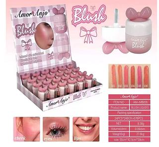 AMOR ANJO BLUSH LIQUIDO 2 EN 1-24PCS/5.79
