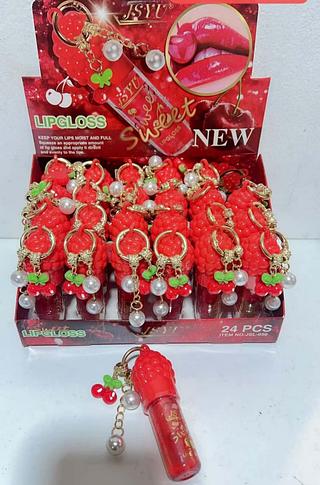 JSYU LIP GLOSS- COM CHAVEIRO-24PCS/6.50