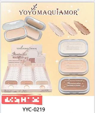 YOYO MAQUIAMOR-ILUMINADOR COM ESPONJA-24PCS/6.00