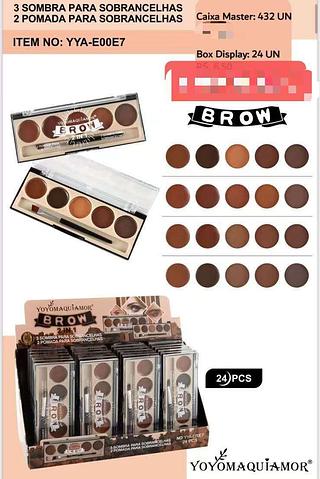 YOYO SOMBRA PARA SOBRANCELHAS-24PCS/5.50