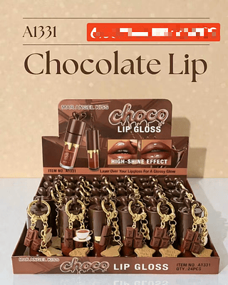 CHOCOLATE LIP GLOSS- DE MEL-24PCS/6.00