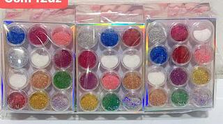 GLITTER NAIL ART 3ML-12CAXINHAS(COM 12PCS)/4.33