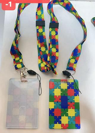 PORTA CRACHA AUTISMO-12PCS/2.50