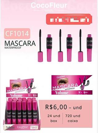 COCOFLEUR MASCARA DE CILIOS-24PCS/6.00