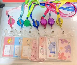 PORTA CARTAO CRACHA COM CORDAO-12PCS/2.00