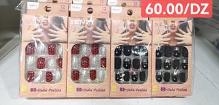 unha postiça ADULTO COM AUTOCOLANTE -12CAXINHA COM 24PCS/4.50