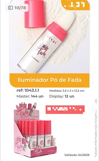 VIVAI ILUMINADOR PO DE FADA-12PCS/5.00