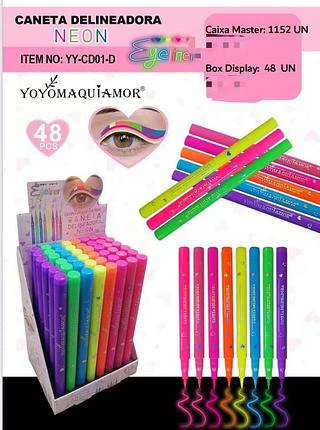 YOYO CANETA DELINEADOR NENO-48PCS/4.00