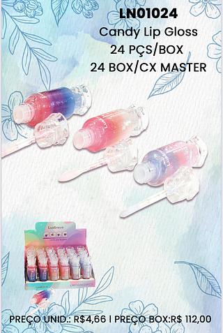 LUANEVE CANDY LIP GLOSS-24PCS/4.66