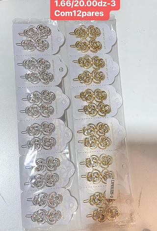 PRESILHA ESTRAS COM 12PARES-1.83/PAR
