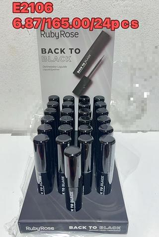 RUBYROSE DELINEADOR BLAck-24PCS/6.87