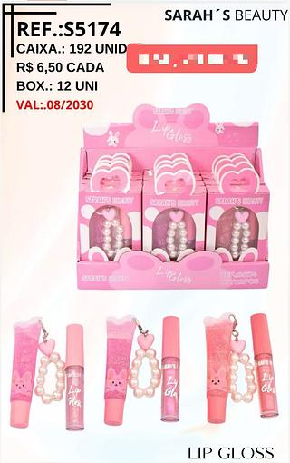 SARAHS LIP GLOSS KIT-12PCS/6.50