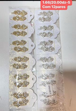 PRESILHA ESTRAS COM 12PARES-1.83/PAR