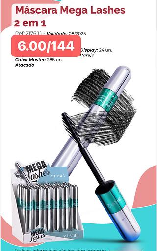 VIVAI MASCARA PARA CILIO 2IN 1-24PCS/6.83