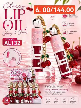STRAWBERRY LIP OIL- COM CHAVEIRO-24PCS/6.00