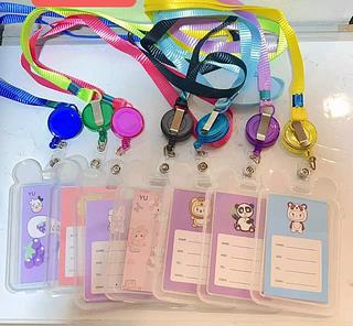 PORTA CARTAO CRACHA COM CORDAO-12PCS/2.00