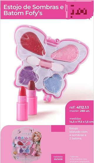 VIVAI ESTOJO DE SOMBRAS E BATOM -12PCS/3.75