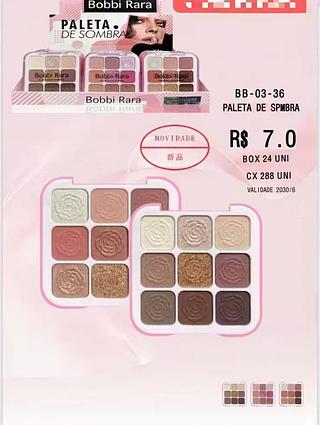 BOBBIRARA-PALETA DE SOMBRAS-24PCS/7.00