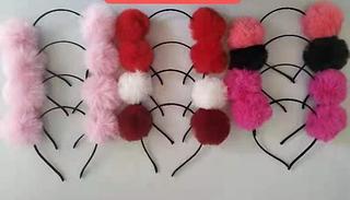 TIARA DE POMPOM-12PCS/2.00