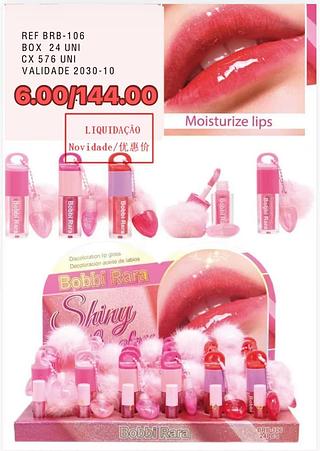 BOBBI RARA LIP GLOSS 2 EM 1-24PCS/6.00