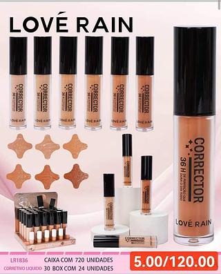 LOVE RAIN CORRETIVO LIQUIDO-24PC/5.00