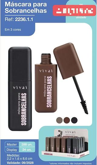VIVAI MASCARA PARA SOBRANCELHAS-4.91/24PCS