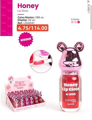FEBELLA LIP GLOSS HONEY-24PCS/4.75