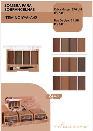 YOYO SOMBRA PARA SOBRANCELHA-24PCS/5.00