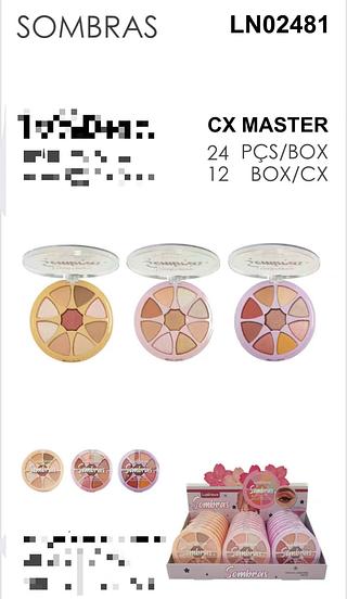 LUANEVE PALETA DE SOMBRAS -24PCS/5.50