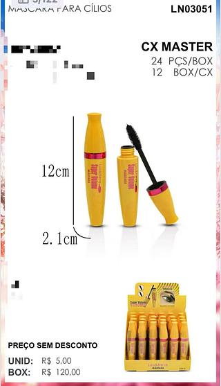 LUA NEVE MASCARA PARA CILIOS-24PCS/4.50