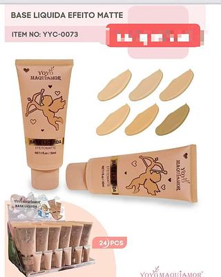 yoyo maquiamor-base liquido efeito matte-24pcs/7.00