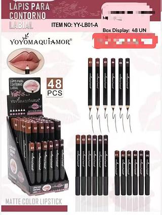 YOYO LAPIS PARA LABIAL-48PCS/3.00