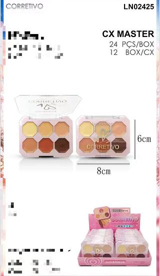 LUA NEVE PALETA DE CORRETIVO-24PCS/4.63