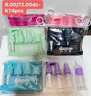 KIT FRASCOS DE VIAGEM 4PCS-6.00/12KIT