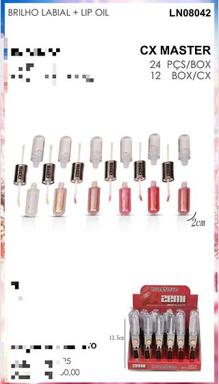 LUA NEVE BRILHO LABIAL+ LIP OIL-24PCS/6.25