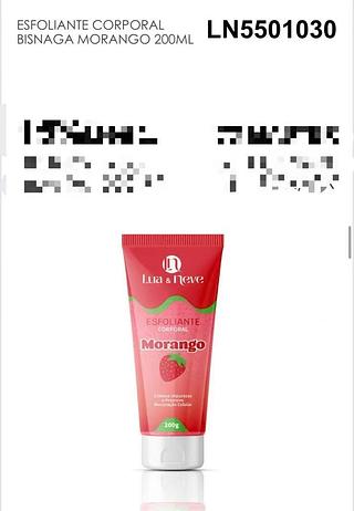 LUA NEVE ESFOLIANTE CORPORAL-MORANGO-12PCS/7.50