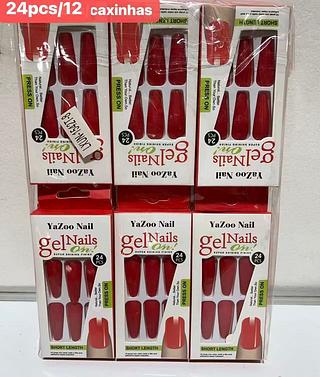 UNHA POSTICA-12CAXINHAS(COM24PCS)-/3.00