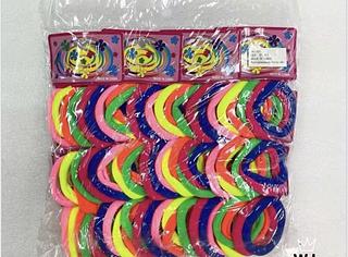 ELASTICOS DE MEIA XUXINHA DE CABELO COLORIDO-72PCS