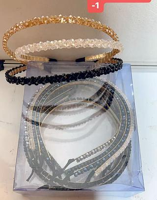 TIARA DE CRISTAL-12PCS/2.50