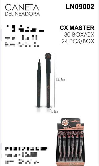 LUANEVE CANETA DELINEADOR-24PCS/2.88