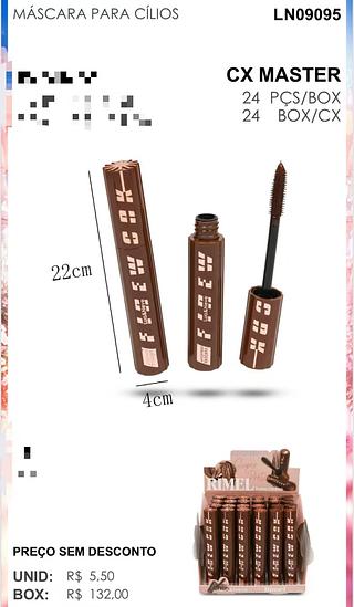 LUA NEVE MASCARA DE CILIOS- MARROM-24PCS/5.50