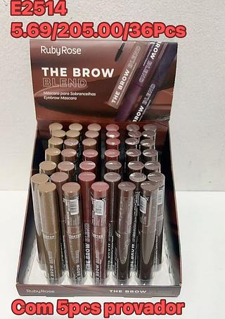 RUBYROSE MASCARA PARA SOBRANCELHA-36PCS/5.69