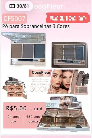 cocofleur po para sobrancelhas-24pcs/5.00