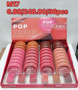 RUBYROSEE POP TREND BLUSH CREMOSO-36PCS/6.88