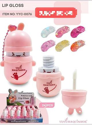 yoyo maquiamor lip gloss-24pcs/6.50