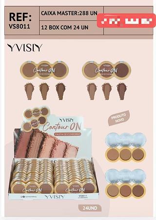 YVISIY PALETA DE CONTORNO-24PCS/6.00