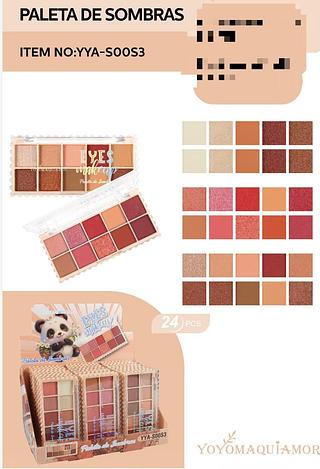 YOYO PALETA DE SOMBRA-24PCS/7.00